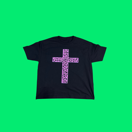 PINK CROSS TEE