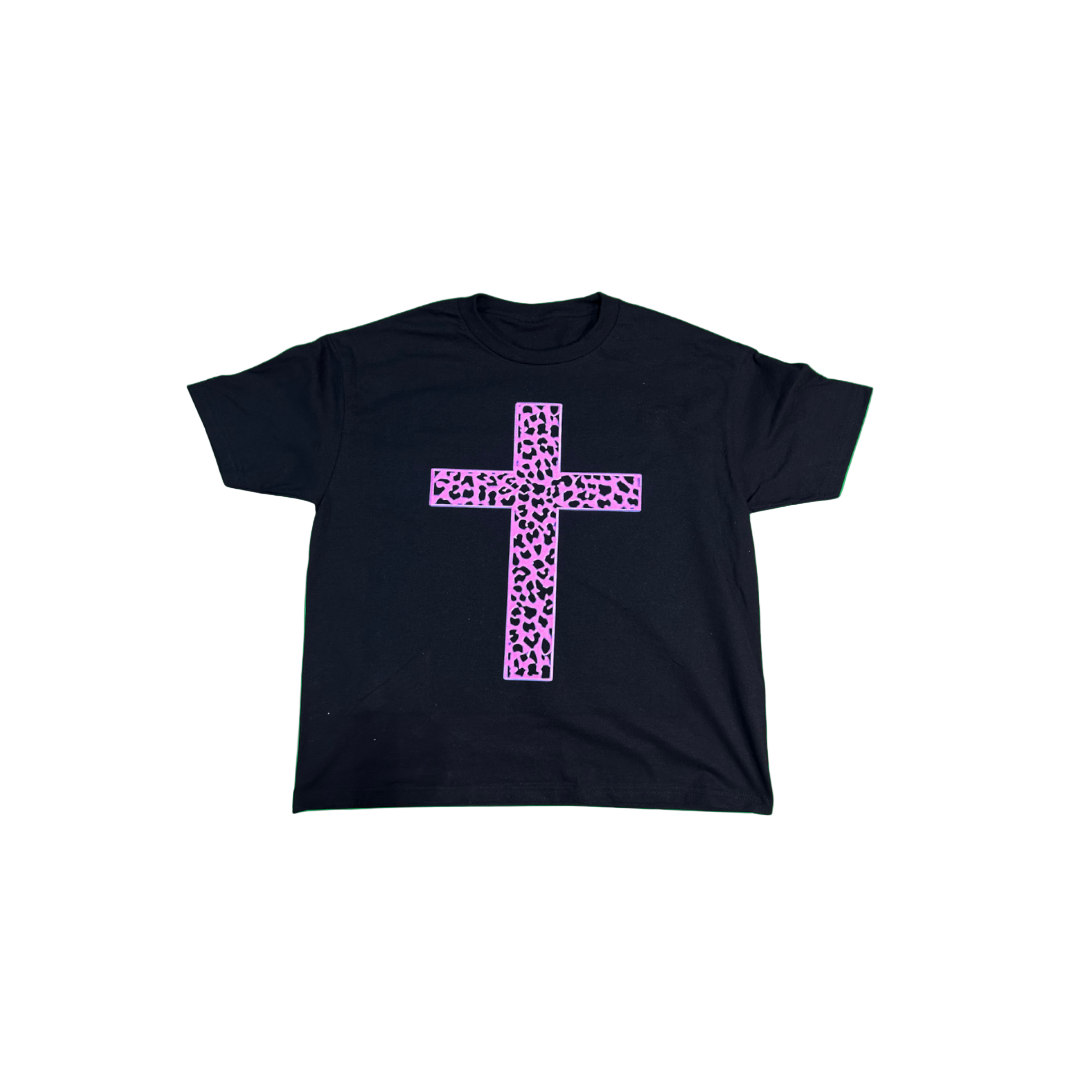 PINK CROSS TEE